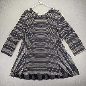 IC by Connie K Tunic Top Womens XL Abstract Shirt Artsy Lagenlook Boho Cottage